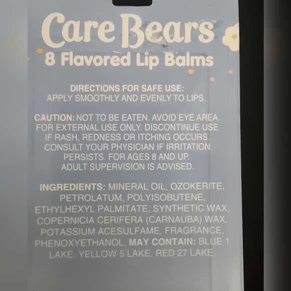 NWT Taste Beauty Care Bears 8 Flavored Lip Balms - Picture 4 of 5